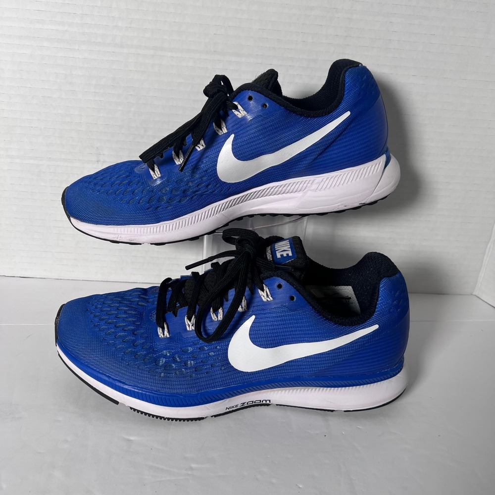 Nike Air Zoom Pegasus 34 Blue White Running Shoes Womens 7 887017-402